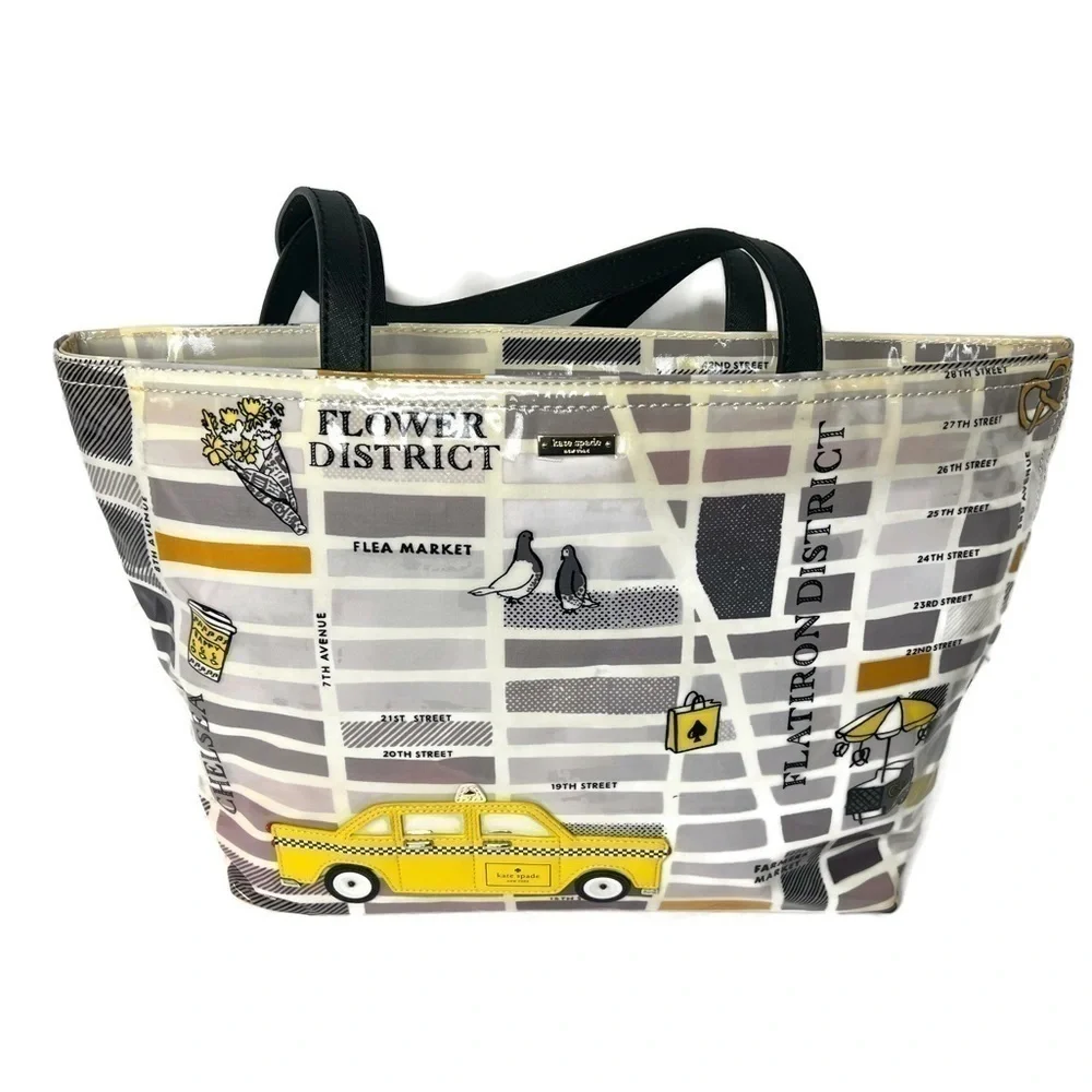 Kate Spade Yellow Taxi Cab New York Francis Tote Bag Shoulder Handbag PXRU8114